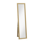 HOMCOM - Miroir pleine longueur - 14,6 po l x 61,8 po H - marron-Miroir pleine taille pour montrer votre look complet 