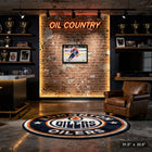 Wayne Gretzky 20x29 Oilers Action-H - Toile encadree - 31" x 22"-Dimensions finales: 31.5x22.5