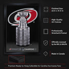 Frameworth - Carolina Hurricanes Toile encadrée 20 po H x 29 po l Champions de la Coupe Stanley 2026 - Sous licence officielle LNH/AJLNH-8