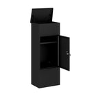 Ceha Canada - Boîte à colis format moyen - 16 po l x 12 po P x 41 po H - Noir-CONCEPTION RÉSISTANTE AUX INTEMPÉRIES : Le surplomb de protection contre la pluie et les joints d'étanchéité rendent ces boîtes de livraison très résistantes aux conditions climatiques difficiles, y compris la pluie, la neige et les typhons. Vos colis restent protégés, propres et intacts, même par temps extrême
