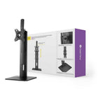 IntekView - Support autoportant à moniteur unique-Plaque VESA rotative à 360 degree, pivotement de la structure jusqu'à 90 degree
