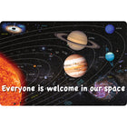 Ashley Productions - Smart Poly Tapis de souris pour ordinateur - 8" x 10" - Tout le monde est le bienvenu dans notre espace - Paquet de 6-Dites bonjour à un regain de motivation à chaque fois que vous cliquez et faites défiler.