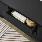 Modway - Duval Ovale de 71 pouces Armoire TV, Noir-Conception ovale moderne