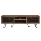 Modway - Nomad 59 po Meuble TV, Noyer-Pieds en épingle à cheveux