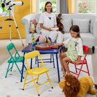 Homy - Casa Ensemble de table et chaises coloré pour enfants - 5 pièces-Stabilité Antidérapante - Patins antidérapants pour éviter les glissements et protéger vos sols pendant les activités.