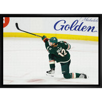 Matt Boldy 20x29 Wild Shooting-H - Toile encadree - 31" x 22"-Impression sur toile de qualité supérieure avec bordures enveloppées