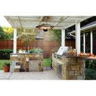 EnerG+ - 1500-Watt Infrared Hanging Electric Outdoor Heater with LED-Avec trois réglages de chaleur 700, 800 et 1500W de chaleur instantanée. Zone de chauffage : 8 x 10 pieds.