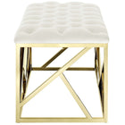 Modway - Intersperse Banc - Ivoire d’or-Boutons élégants touffés