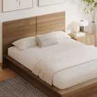 Nexera - Table de nuit à 2 tiroirs James, Chêne Brun-Meubles conçus et produits au Canada à partir de panneaux de particules et de MDF certifiés CARB II/FSC.  Item expédié en 24-48 heures après réception de la commande.  Assemblage requis