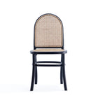 Manhattan Comfort - Lot de 4 chaises de salle à manger Paragon 44,5 cm style industriel chic - noir et gris-Hauteur d’assise : 49 cm avec une capacité de poids de 125 kg