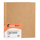 JAM Paper - Reliure recyclée à 3 anneaux de 1 po Kraft - naturelle-Emballage anglais seulement