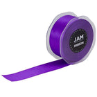 JAM Paper - Ruban de satin double face - 1 1/2" de large x 25 m - Violet-Taille : 1,5 po x 25 mètres