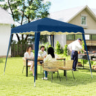 Outsunny - Tente auvent d'extérieur pliante 8 pi l x 8 pi L avec sac - Bleu-Facile à plier et à déplier grâce à un design pop-up