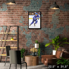 William Nylander 20x29 sur toile Maple Leafs Action-V - Toile encadree - 22" x 31"-Sous licence officielle de la LNH et de l'AJLNH