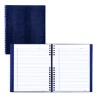 Blueline - Livre de notes NotePro à couverture rigide - 10,75 po L x 8,5 po H - Bleu indigo - 300 pages-Reliure double spirale avec couverture rigide d'aspect lézard