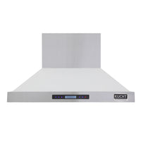 KUCHT KRH4815-W 48 po Hotte murale professionnelle - 1200 CFM - Acier inoxydable/Blanc-Pour parfaire toute cuisine gastronomique, associez votre Kucht Pro‑Range de 48" à cette hotte murale professionnelle Kucht en acier inoxydable de 48" qui offre une puissance de cuisson remarquable avec des niveaux de débit d’air atteignant 1200 CFM dans un fonctionnement silencieux.