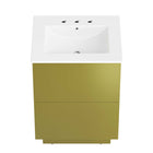Modway - Quantum 24" Vanette de salle de bain - Or blanc-7