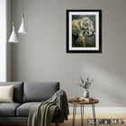 Asian Elephant par Britt Freda - Impression encadree - 30" x 34"-Prêt à accrocher - livré entièrement assemblé