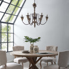 Modway - Bountiful Lumière de plafond française vintage Chandelier candélabre-Cadre en bois massif vieilli
