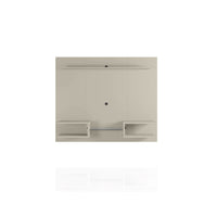 Manhattan Comfort - Centre de divertissement flottant moderne Plaza 64,25 po - Blanc cassé-Centre de théâtre mural et panneau pour salon et chambre