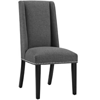 Modway - Baron Tissu Chaise à manger - Gris-Fauteuil d’appoint moderne élégant
