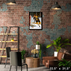 Bobby Orr 20x29 Bruins Action-V - Toile encadree - 22" x 31"-Sous licence officielle de la LNH et de l'AJLNH