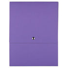 JAM Paper - Portefeuille vertical à fermeture pression - 12 1/8 x 9 x 1/2 - Kraft violet-Couleur: Kraft violet