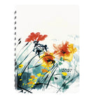 Blueline - 2027 agenda hebdomadaire/mensuel Essential avec reliure à double spirale – 8 po x 5 po – floral dramatique – bilingue-Agenda hebdomadaire avec calendrier
mensuel au début de chaque mois