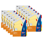 Avery - Diviseurs insérables Avery Big Tab , papier chamois, ensemble à 5 onglets, multicolores, 12 ensembles-Diviseurs robustes qui offrent plus d'espace d'impression et des inserts sécurisés
