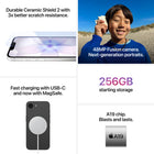 Apple - iPhone 17e - 256 Go - Noir - Bell et Virgin Plus-Puce A19. Avec la puce A19, tout ce que vous faites gagne en vitesse et en fluidité, année après année : jeux AAA, vidéo 4K en diffusion continue et bien plus