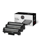 Premium Tone - Brother TN760 Toner Compatible - Paquet de 3-Rendement: 3 x 3000