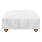 Zuo - Tayte Pouf - Blanc-Garantie limitée de 3 ans