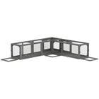 PawHut - Tunnel pour chat 98 po d’extérieur avec design combinable, portes - gris foncé-Le design connectable offre des options infinies avec quatre entrées pour relier les tubes 