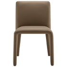 Modway - Rhodes Cuir végétalien rembourré Chaise à manger - Brun champignon-8
