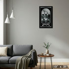 Metallica Live Music Cover with Silver Vinyl - Impression encadree - 19" x 31"-Prêt à accrocher - livré entièrement assemblé
