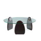 Manhattan Comfort - Table basse moderne glamour Artesia 90 cm, noyer foncé-Design contemporain et élégant pour sublimer votre environnement de vie