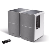 Edifier - R1280DB Enceintes de bibliothèque alimentées Bluetooth au design classique et au son moderne - Blanc-Qualité sonore de studio avec reproduction sonore naturellement affinée grâce à des basses de 4 po et un tweeter à dôme en soie de 13 mm