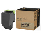 Ecotone - Lexmark 74C10K0 Toner remanufacturé - Noir 3K-Couleur: Noir