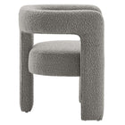 Modway - Kayla Boucle Tapis Fauteuil - Gris clair-Rembourrage en mousse dense
