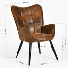 FurnitureR Chaise d'Appoint - Velours Vert -Capitonnage de boutons et surpiqûres pour une touche personnalisée
