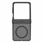 ITSKINS - Étui Hybrid_R Hinge avec MagSafe pour Galaxy Z Flip 7 – Fumé/Transparent-Compatible avec les chargeurs et accessoires MagSafe