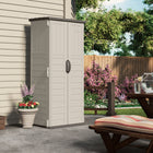 Suncast - Abri vertical - couleur Vanille-La construction toutes saisons offre une résistance à l'eau et une protection contre les UV.