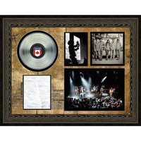 The Tragically Hip Lyrics Collage with Platinum LP - Impression encadree - 35" x 27"-Qualité supérieure - funinn