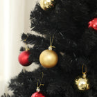 HOMCOM - Sapin de Noël artificiel de 5 pieds avec ouverture automatique - noir-Couleur : noir 