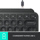 Logitech - MX Keys Mini Minimaliste Clavier Sans Fil Illuminé - USB-C - Noir-Multi-Appareils, Multi OS : Couplez MK Keys Mini clavier compact avec 3 autres appareils avec presque tout système Bluetooth Low Energy et passez de l'un à l'autre sans problème