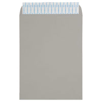 JAM Paper Enveloppes à ouverture au sommet avec fermeture autocollante, 9 x 12 po, gris clair, 500/paquet-Ouverture au sommet