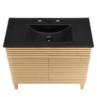 Modway - Render 36" Vanette de salle de bain - Noir de chêne-9