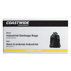 Coastwide Professional - Sacs à ordures - résistants - 35 po l x 50 po L - noir - Paquet de 125-Côtés à coutures et fond uniforme pour plus de solidité