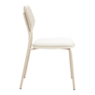 Zuo - Zeal Chaise de salle à manger - Gris pâle/Beige - Ensemble de 4-Garantie limitée de 3 ans