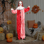 Outsunny - Clown animé grandeur nature pour Halloween - décoration d'Halloween-Fabriqué à partir de matériaux robustes et durables, il vous garantit de nombreux Halloween. 